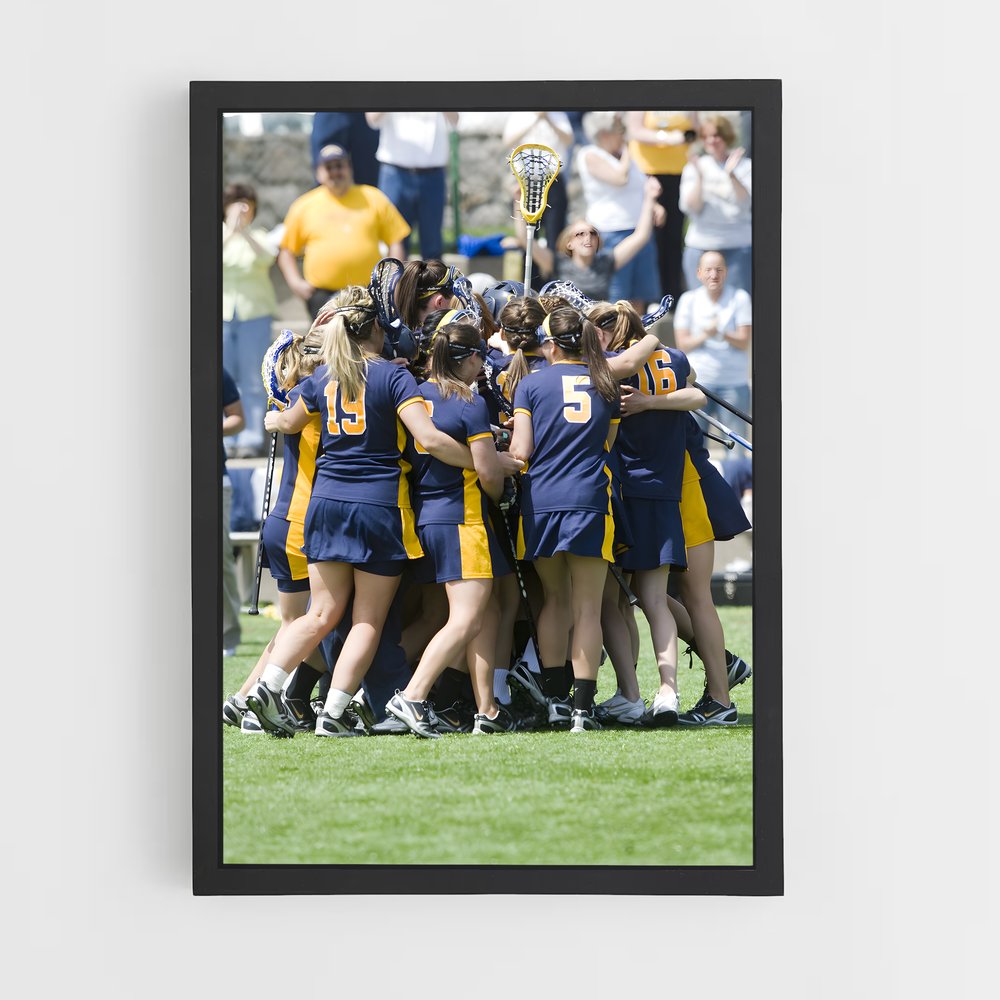 Poster Championnes en Action – affiche Lacrosse (vue 2)